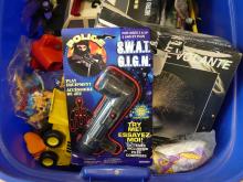 LARGE BIN OF RETRO TOYS