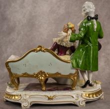 GERMAN PORCELAIN FIGURE GROUP