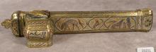 MIDDLE EASTERN BRASS INKWELL QALAMDAN