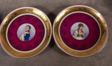 NAPOLEON AND JOSEPHINE CUPS AND SAUCERS