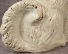 PAIR OF LARGE STAFFORDSHIRE DOGS