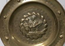 BRASS ALMS DISH