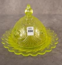 VASELINE GLASS BUTTER DISH