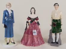 THREE COALPORT "ENGLISH ROYALTY" FIGURINES