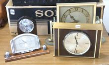 FOUR VINTAGE ALARM CLOCKS