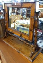 ARTS AND CRAFTS DRESSER TOP MIRROR