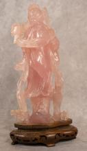 CHINESE PINK QUARTZ CARVING