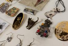 FIGURAL BROOCHES, STICK PINS, ETC.