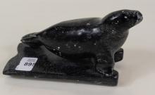 INUIT SOAPSTONE "SEAL" CARVING