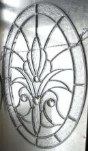 TWO LEAD GLASS WINDOW PANELS