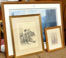 THREE FRAMED PRINTS