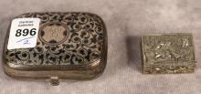 RUSSIAN SILVER AND ITALIAN SNUFF BOXES