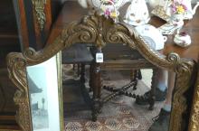 TWO ANTIQUE WALL MIRRORS