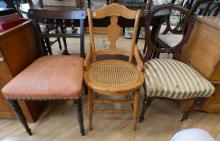 THREE ANTIQUE SIDE CHAIRS