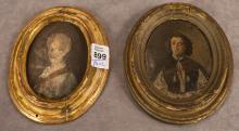 PAIR OF EARLY PORTRAIT MINIATURES