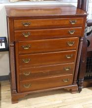 ANTIQUE CHERRY CHEST OF DRAWERS