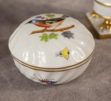 THREE PIECES OF HEREND PORCELAIN