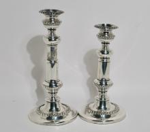 SHEFFIELD PLATED CANDLESTICKS