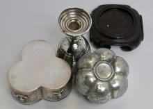 HALLBERG SILVER GOBLET, ETC.