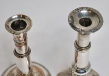 SHEFFIELD PLATED CANDLESTICKS