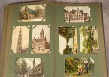 ANTIQUE POSTCARD ALBUM