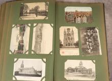 ANTIQUE POSTCARD ALBUM