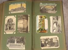 ANTIQUE POSTCARD ALBUM