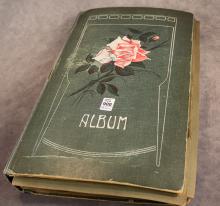 ANTIQUE POSTCARD ALBUM