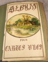 ANTIQUE POSTCARD ALBUM