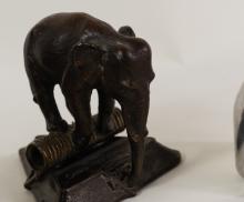 FOUR METAL "ELEPHANT" SCULPTURES