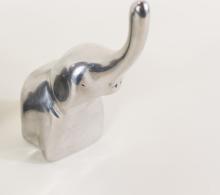 FOUR METAL "ELEPHANT" SCULPTURES