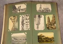 ANTIQUE POSTCARD ALBUM