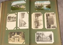 ANTIQUE POSTCARD ALBUM