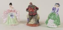 THREE MINIATURE ROYAL DOULTON FIGURINES