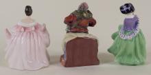 THREE MINIATURE ROYAL DOULTON FIGURINES