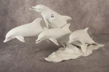 LARGE AK KAISER "DOLPHINS" FIGURINE