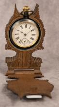 GERMAN POCKET WATCH WITH WOODEN CASE