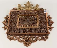 ELABORATE BRASS WALL POCKET