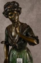 AUGUSTE MOREAU RE-CAST BRONZE SCULPTURE