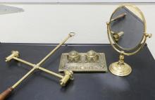 THREE BRASS ITEMS