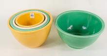 FIESTA POTTERY MIXING BOWLS