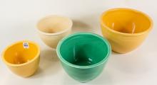 FIESTA POTTERY MIXING BOWLS