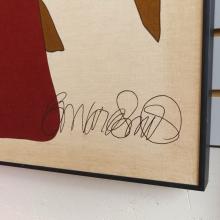 LARGE MCM PAINTING ON LINEN