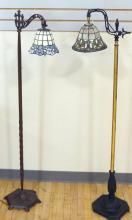 TWO VINTAGE BRIDGE LAMPS