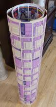 UNCUT DOUBLE SHEET OF HOCKEY CARDS
