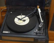 REALISTIC TURNTABLE AND SPEAKERS