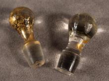 MARY GREGORY SCENT BOTTLES AND TRINKET BOX