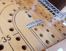TWO LARGE CRIBBAGE BOARDS