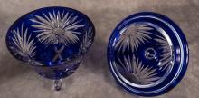 COVERED DISH AND VASE