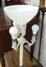 TWO DIMINUTIVE FLOOR LAMPS